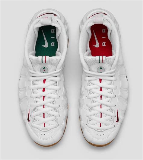 foamposites gucci white on feet|nike Foamposite Gucci shirts.